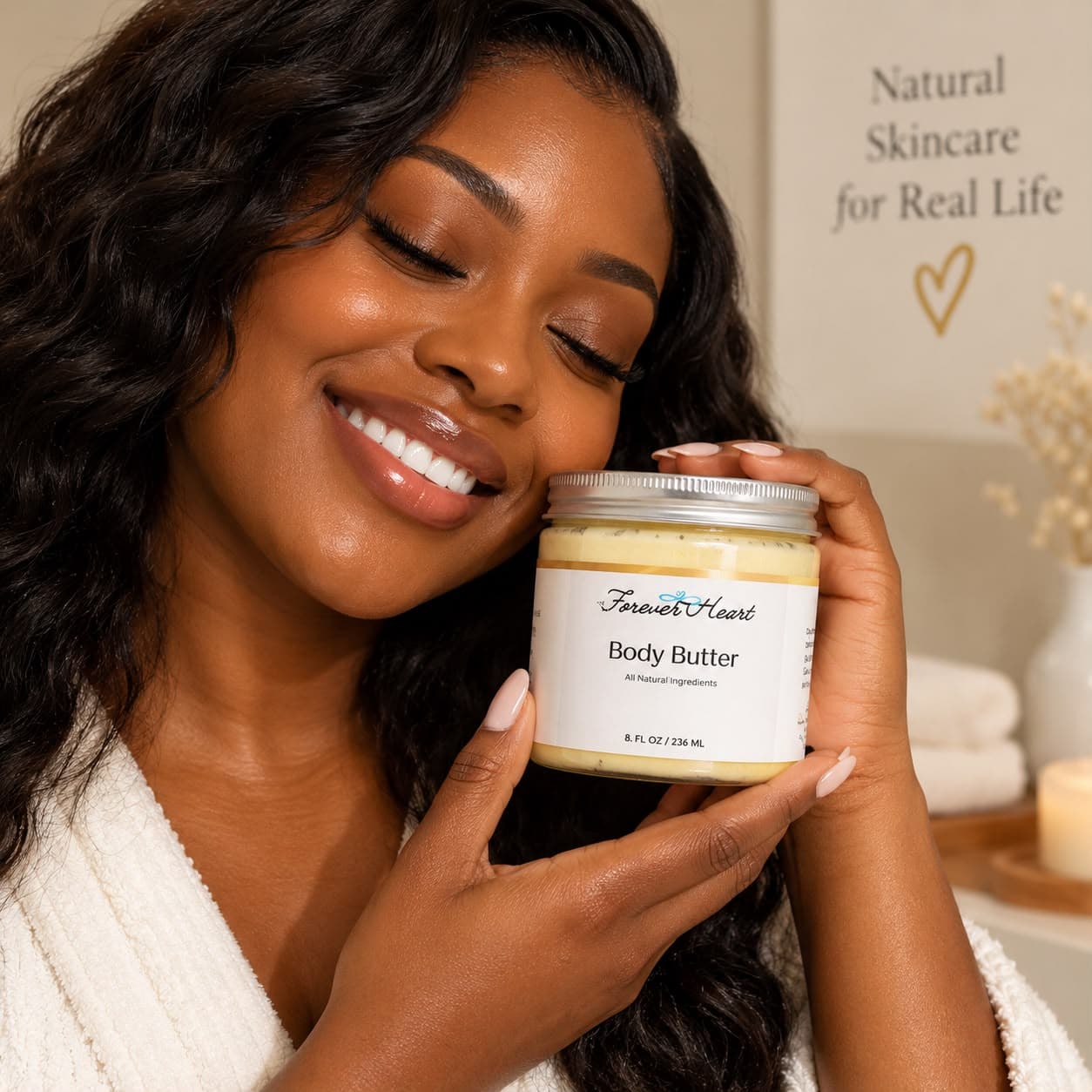 Natural skincare for real life, ForeverHeart Beauty Body Butter